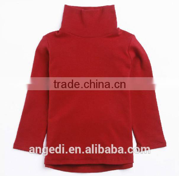 Baby wear high turtle neck long sleeve t shirt winter inner wear