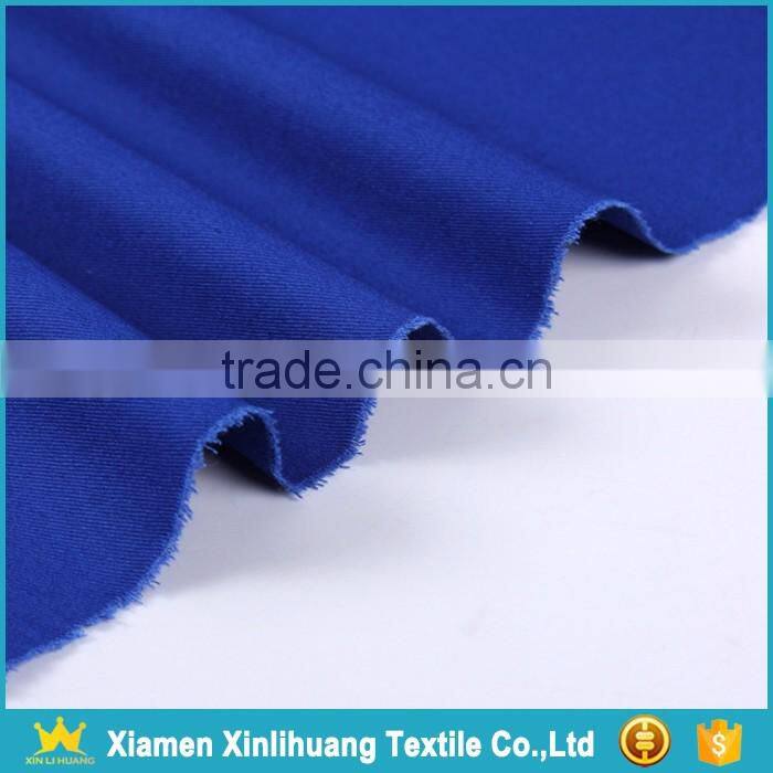 China Supplier Royal Blue Heavy 100 Cotton Twill Fabric for Garment