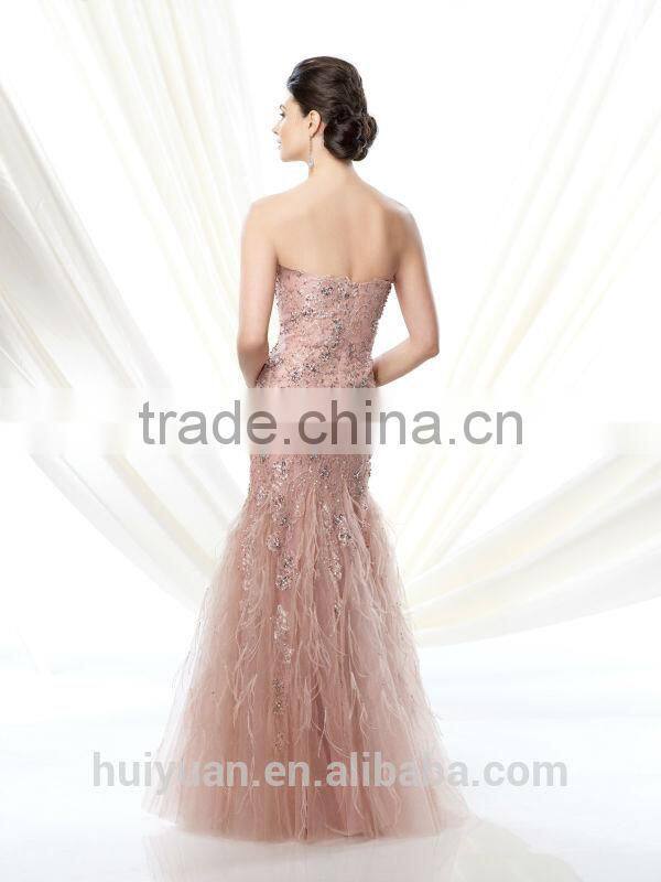 pink sleeveless beaded evening prom dress long bling