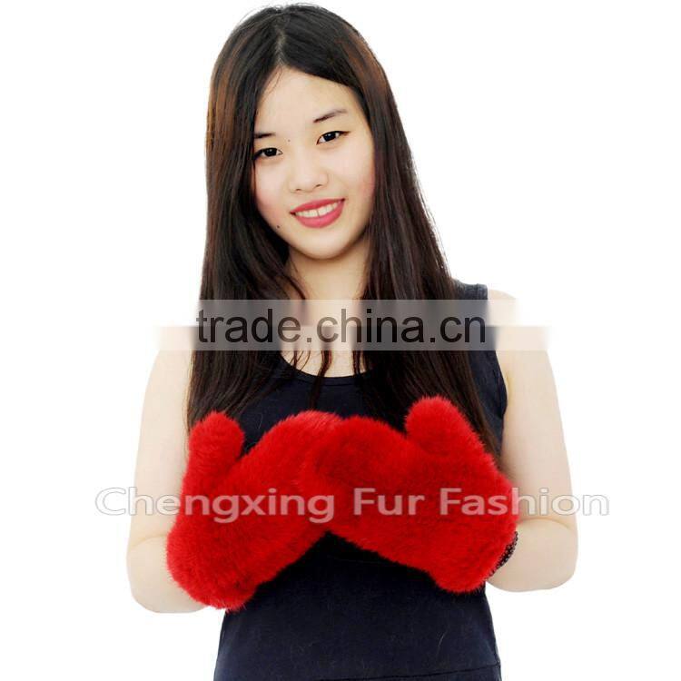 CX-A-60H Wholesale New Fashion Mittens Real Mink Fur Woman Fur Gloves