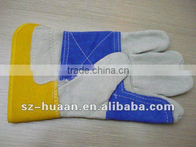 Leather hide welding glove, leather glove, working glove