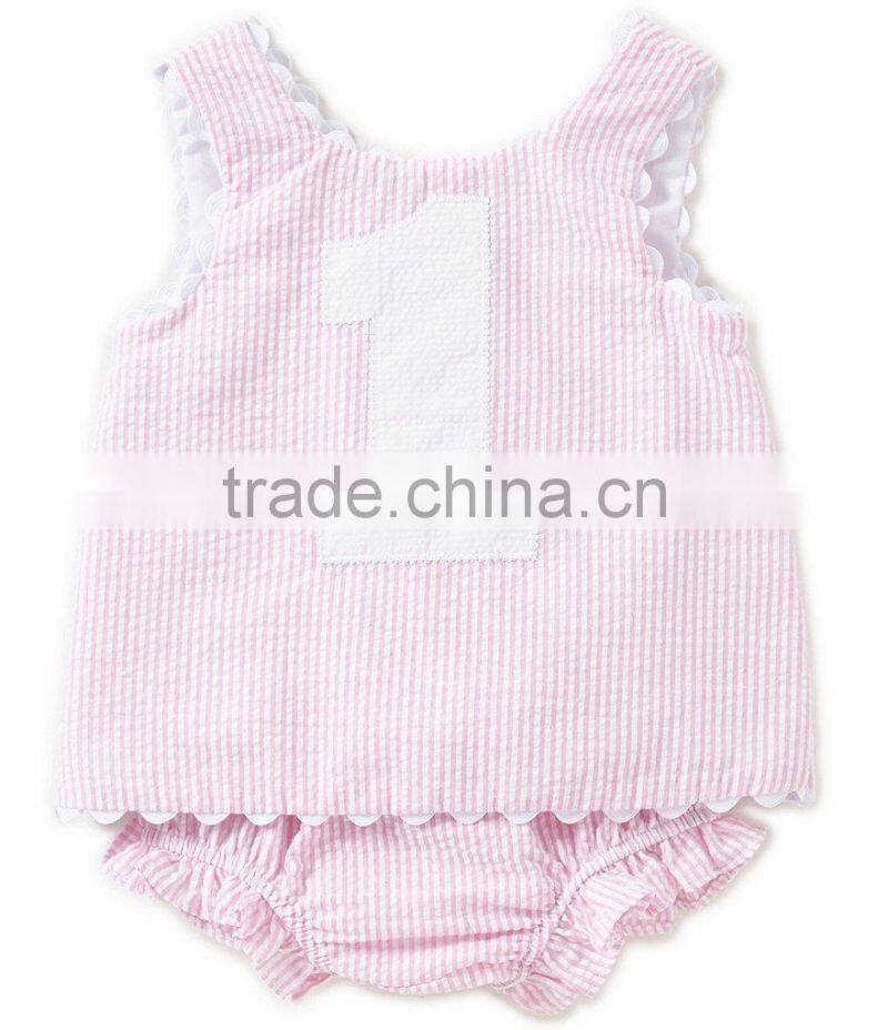 Hot sale wholesale infant clothing children's boutique clothes cap sleeves and print pant baby clothes set