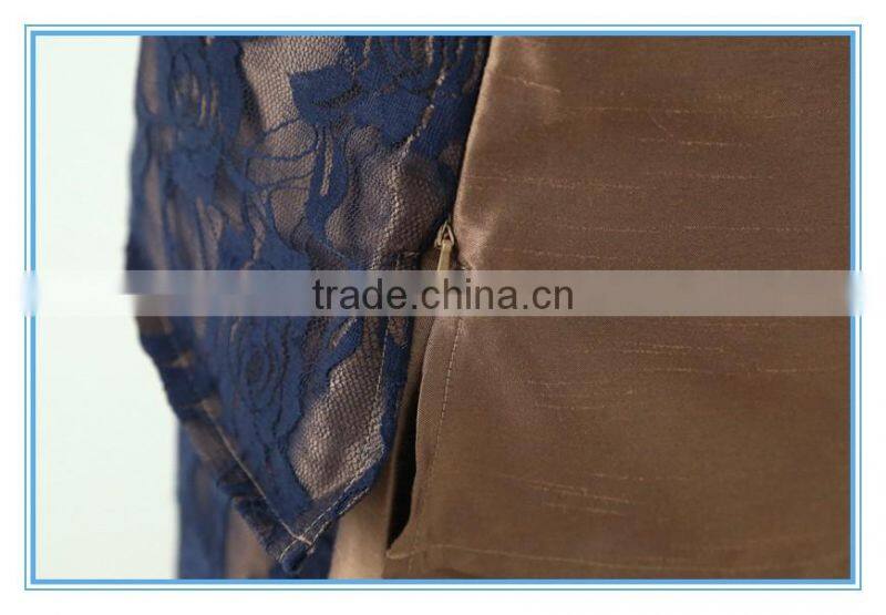 Shantung Lace Combination Classic 3 Pieces Skirt Church Suit For Women