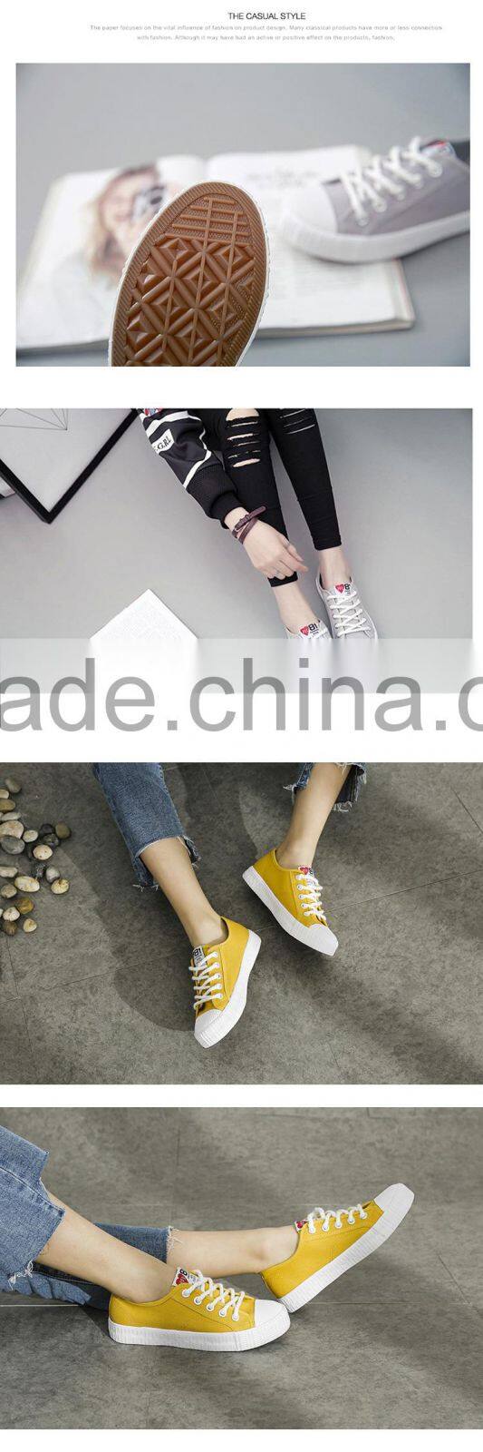 Woman cheap casual canvas shoes wholesale