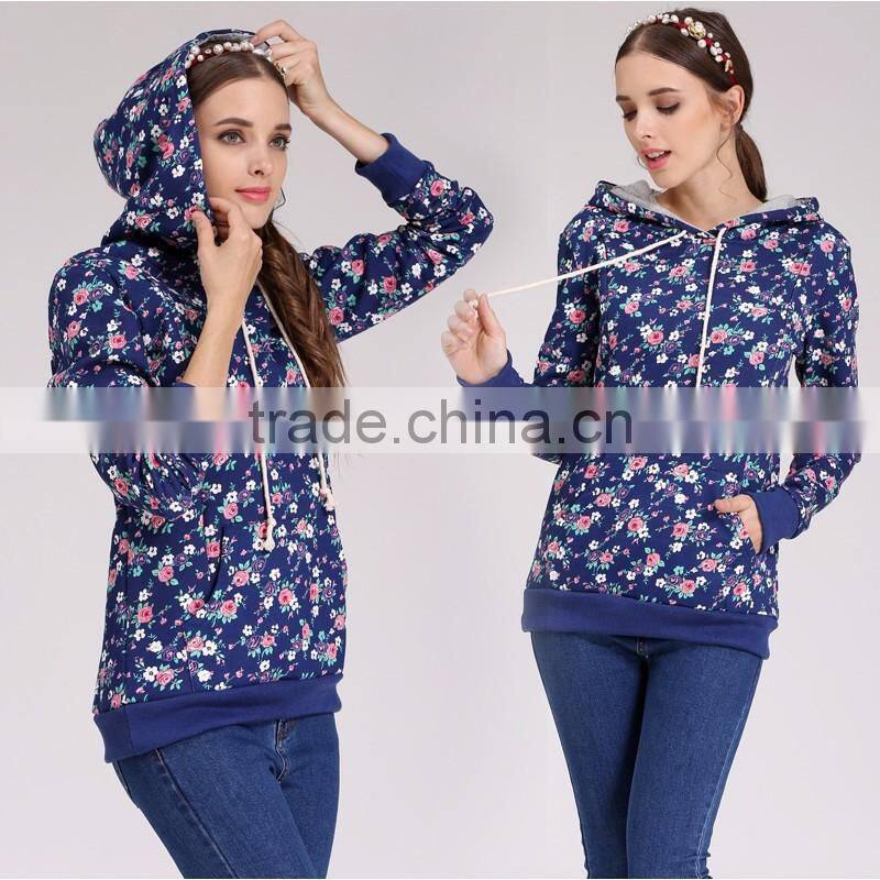 Mamalove Plus Size Thermal Fleece Maternity Hoodies Breastfeeding Sweatshirt Nursing Clothes Europe size