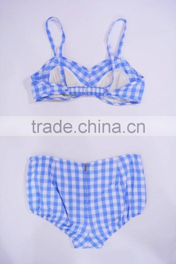 Boutique kids girls swimwear 2016 beach wear children swimsuit white polka dot bathing suit playsuit