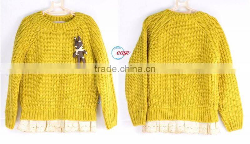 Tight long sweater designs for baby girls with competitive price