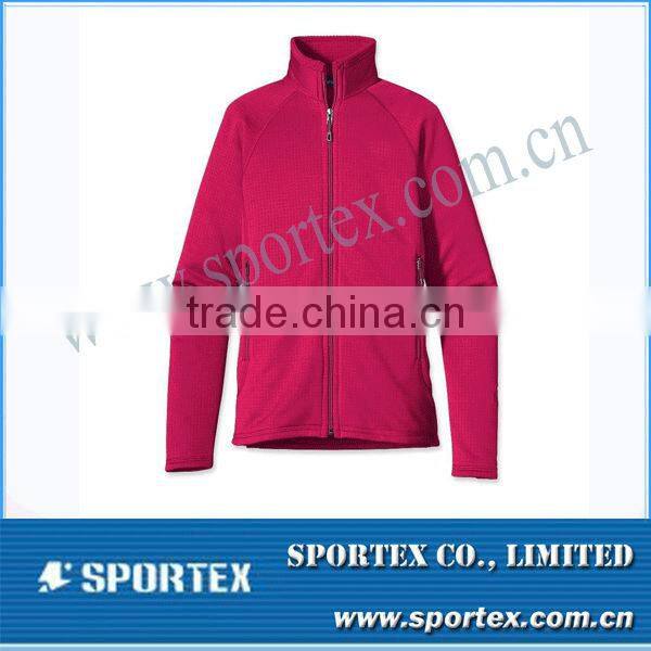 Pink Women's Full-Zip Women Fleece Polar Jacket MZ0053