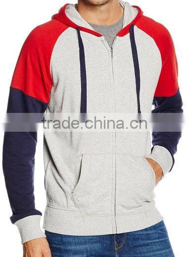 Men's Color Blocking Fleece Sports Hoodies