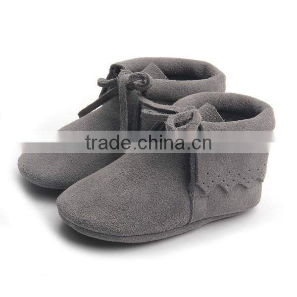 Wholesale genuine leather warm fancy baby boots