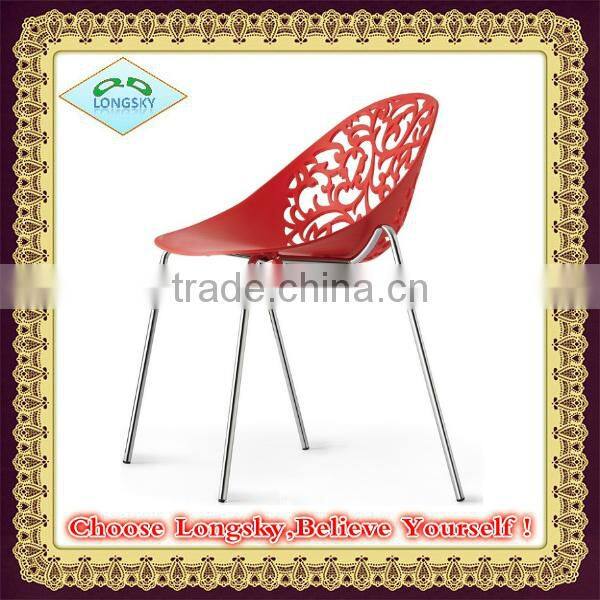 Hot sale bird nest design metal frame plastic chairs garden chairs outdoor furniture