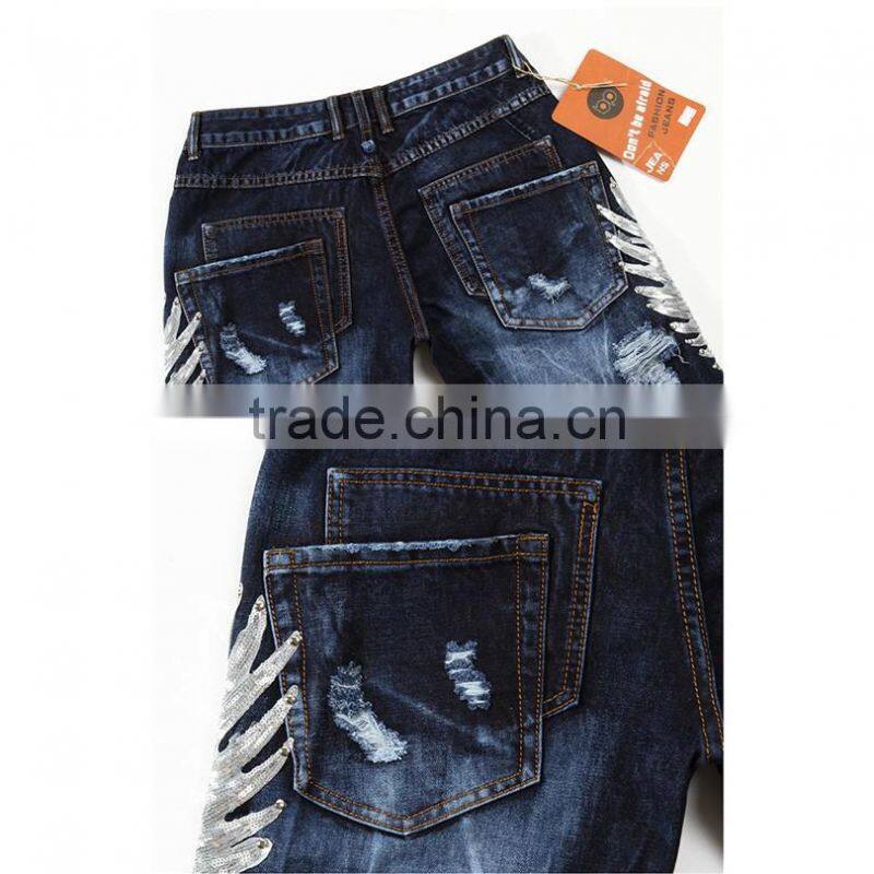 Men Slim Fit Shorts Jeans Summer Cool Pants