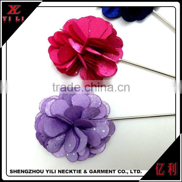 Flower Men Suit Lapel Pin For Wedding Prom Party Groomsman Brooches