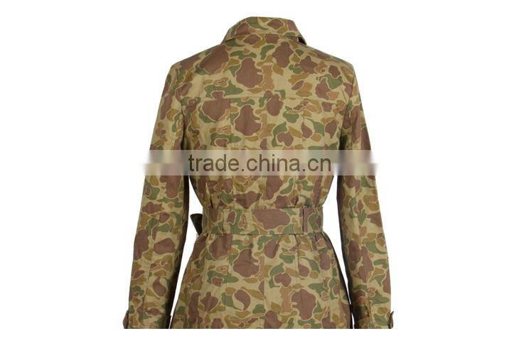 2017 lady's new fashion camouflage softshell windproof jacket for Spring Autumn season