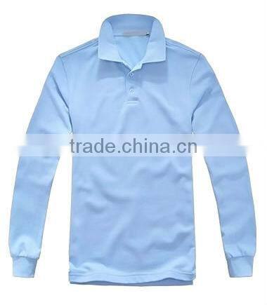 Hotsale OEM Colorful bamboo long sleeves polo / comfort colors polo tshirts T13327-10