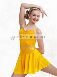bandage dress Hot yellow fantasy costumes classic ballet costumes satge ballet costume for sale