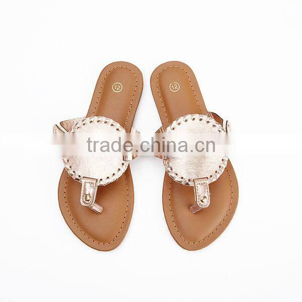 Factory wholesale summer cute monogrammed kid sandal