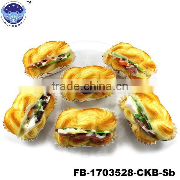 2017 New toys for kids Toast Twist bread with fruit designs Fake food Promotional Gifts simulated models
