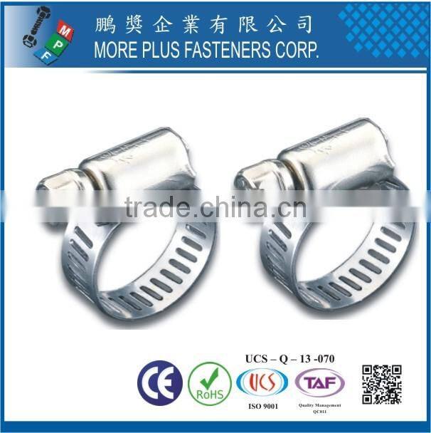 Made in Taiwan Metal Black 1/2 Inch band Amercian Schlauchklemmen Hose Clamp