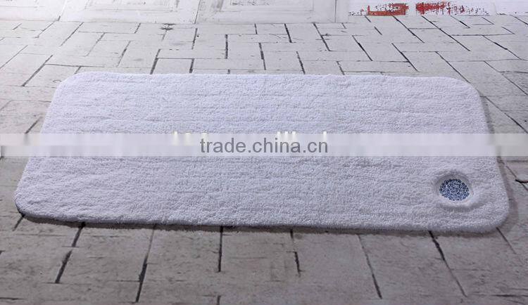 100% cotton long piles plush bath mats