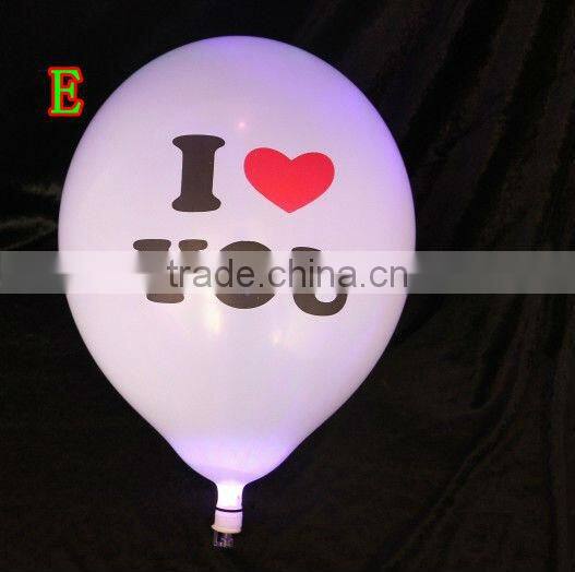 Wholesale LED Light latex Flashing balloon Party Decoration Valentine's day Gifts