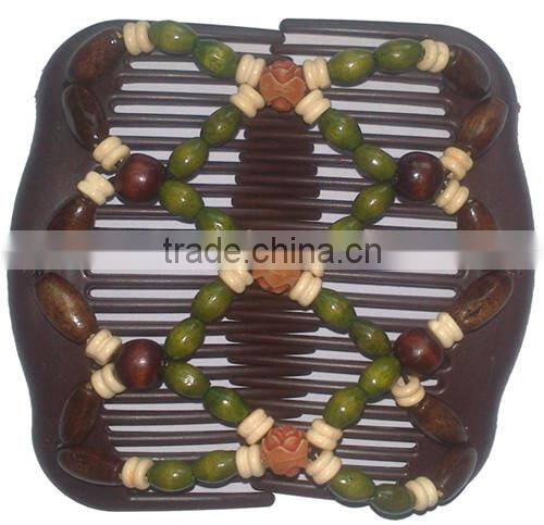 2016 Newest design Korean Style shining crystal Beads Magic Hair Comb for Promotional Gifts