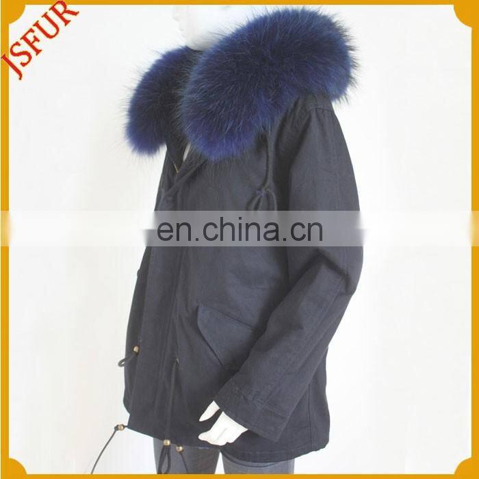 Fur Lining Women Winter Jacket Parka Raccoon Fur Parka For Ladies