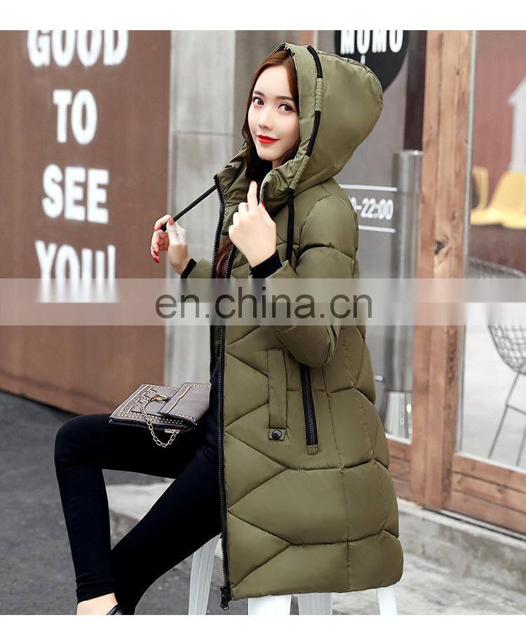 Winter cotton women in the long section of the Slim cotton-padded Korean version of the down jacket students jacket fashion wome