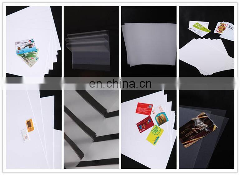 white rigid PVC card sheet for playing card / SIM card / IC card