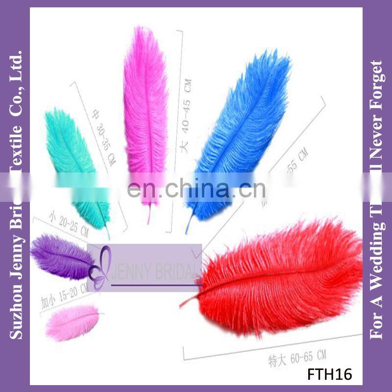 FTH02 Wedding Table Decoration White Artificial Ostrich Feathers