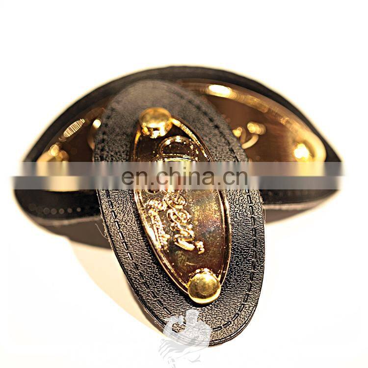custom Metal casting logo tag nail PU leather badge patch for shoe
