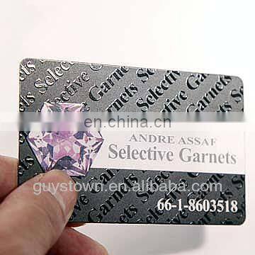custom silk screen laminate matte transparent plastic business cards