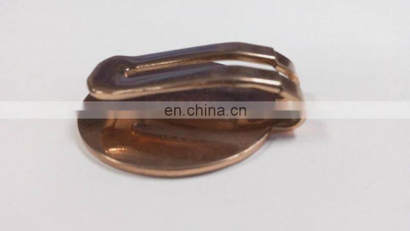 Custom American style hat clip in die cast process and shiny copper plating