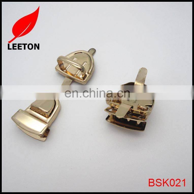 Good quality light gold mini metal clasp for purse