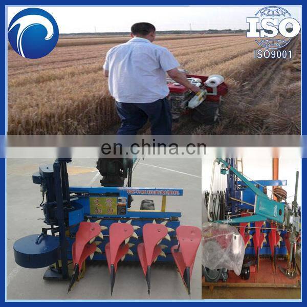 Paddy harvesting and bundling machine rice reaper-binder farm harvester machinery