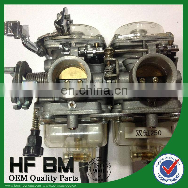 high performance motorcycle carburetor, High Quality CBT250 Carburetor Double Cylinders for Motorcycle 250cc Parts