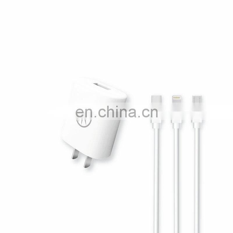 F20T+TYPE-C usb cable 5V-1.8A Charger set Mobile phone charger set