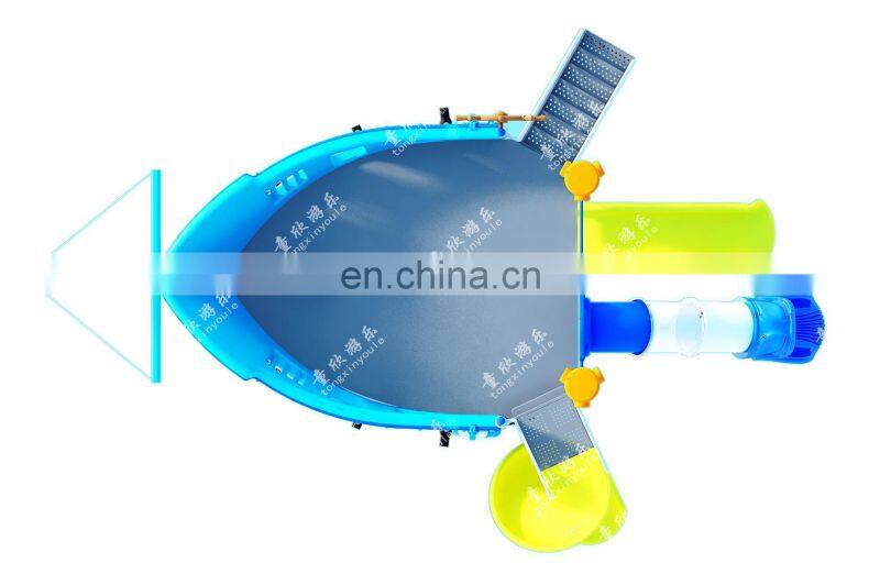 Water Park Equipment Supplier Pirate Ship Water Slides