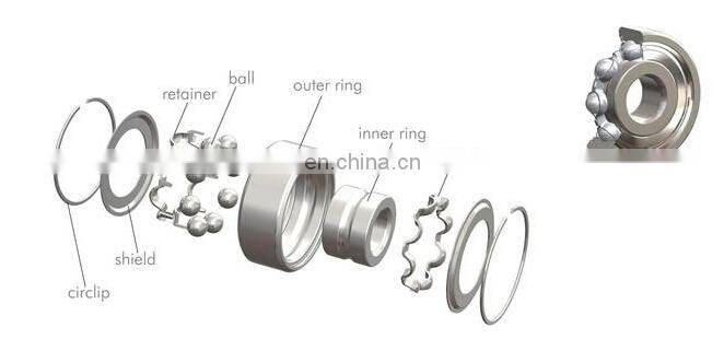 Tin box packing high precision skateboard bearing 608 bearing