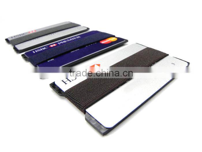 Colorful Elastic Bend Rear Carbon Fiber Business Cards holder