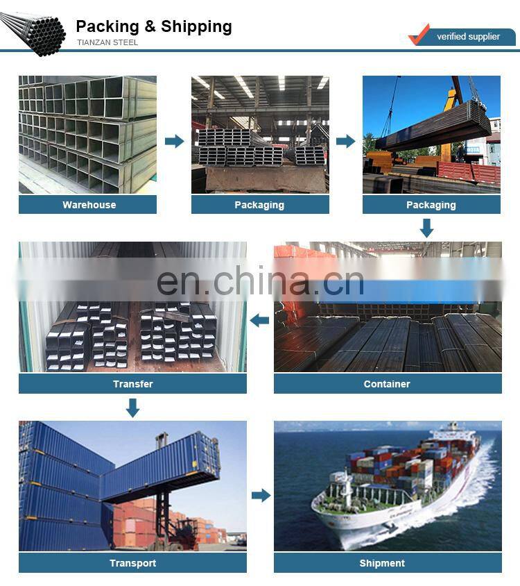 A183 Square carbon steel pipe for structural sections steel tube