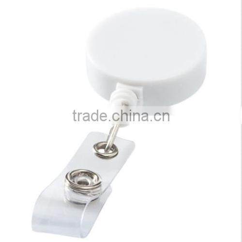 BADGE REEL - RETRACTABLE RECOIL YOYO SKI PASS ID CARD HOLDER KEY CHAIN CARABINER