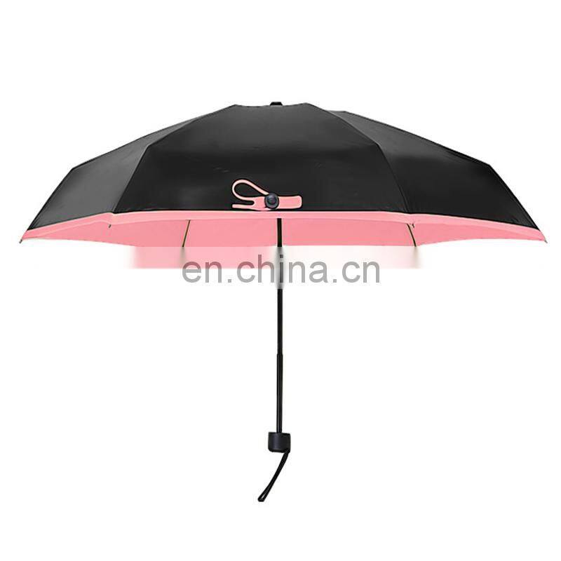 Quality Mini Umbrella Women and Rainy Fashion Folding Umbrellas 195g Small Sun Parasol Rain