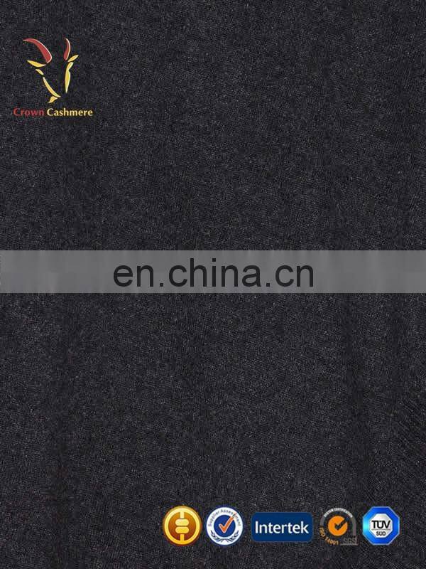 Irregular hem knitted cashmere wool pullover sweater for women