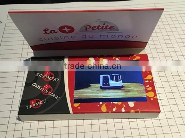 2016 New style 4.3inch LCD greetings card LCD advertising book video brochure card