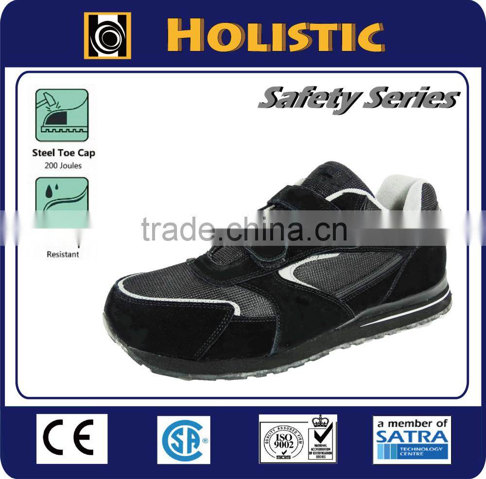 EN ISO 20345 S1P Anti-Statics Black Out Flat Sole Casual Safety Shoes