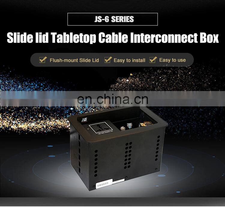 Universal Electric tabletop flip Connection female usb panel Socket Outlet