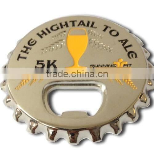 Beer bottle cap shape bottle opener