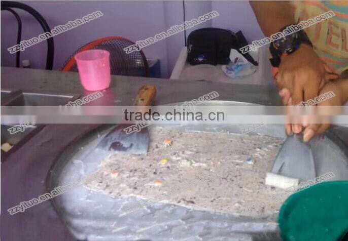 Factory Supply Flat Big Pan Fry Ice Cream Machine with Low Price