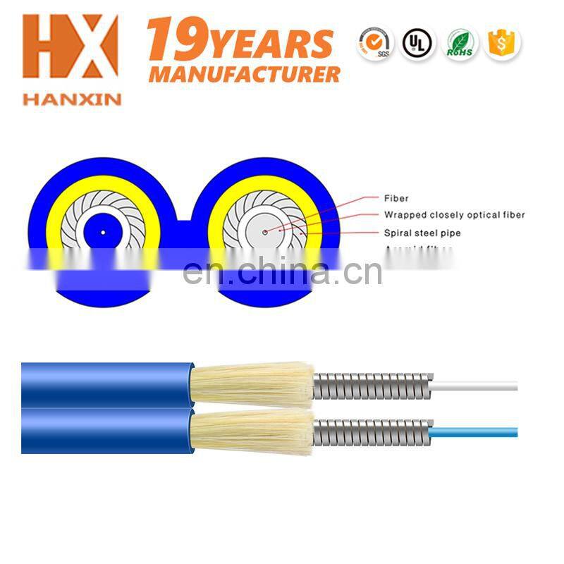 High quality Anti -rodent fire resist 2/4/6 core fiber optic cable